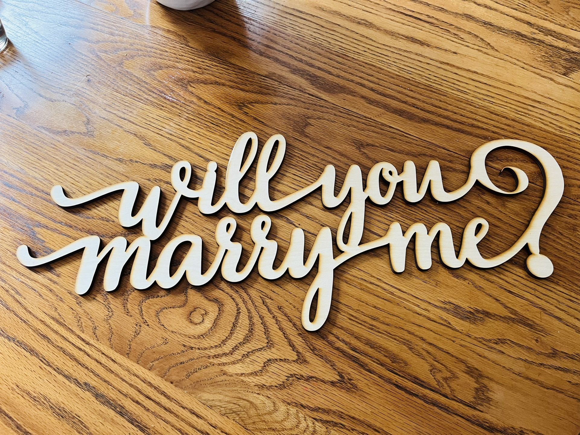Wood sign