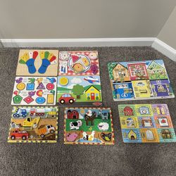 melissa and doug puzzles set of 8