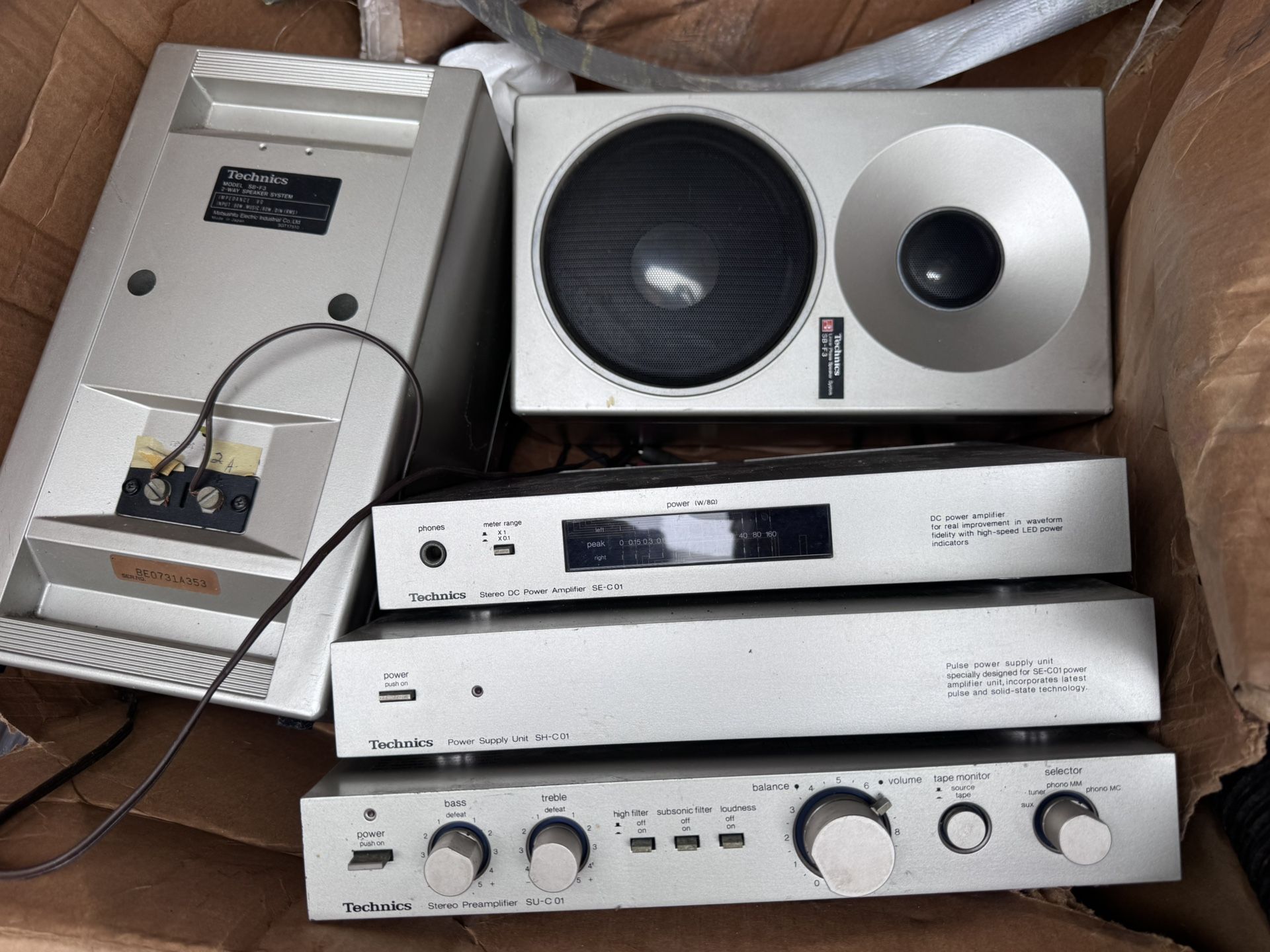 Ultra Rare Technics Vintage Full Component Stereo System 