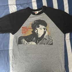 1984–85  vintage Bruce Springsteen 3/4 Concert Shirt. Size XL.