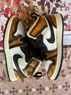 Kids Gold Jordan Shoes