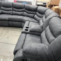 Reclining Sectional Couch Set 🌟 Color Options  🌟 Take Home Pay Later 