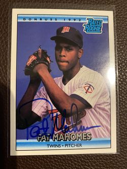 Mahomes RC With Autograph NM+ Condition