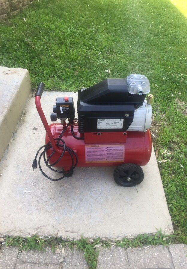 Tool shop air compressor 6 gallon 2.5 hp 140 psi