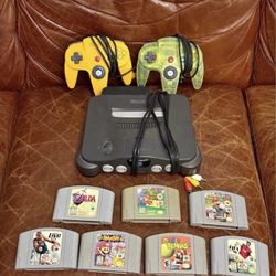 Nintendo 64 Console + 7 Games