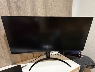 34 Inch Smart Monitor WQHD 1440P Curved Screen 100Hz with webOS