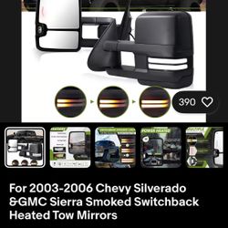 Chevy GMC Silverado Sierra 2500 LH Driver Side Power Tow Mirror New