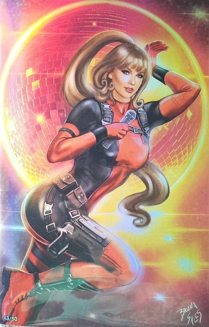 Female Force Taylor Swift Lady Deadpool Foil Virgin Variant Comic