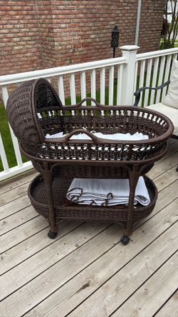 Pottery Barn Wicker Bassinet