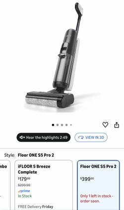 Tineco Floor ONE S5 PRO 2 Cordless Wet Dry Vacuum