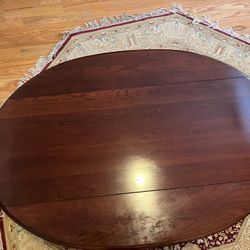 Solid Cherry Wood Coffee Table w/ Folding Ends 