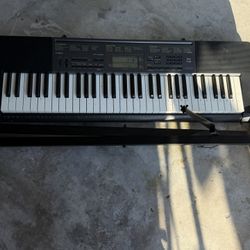 Casio Keyboard With Stand And Power Supply