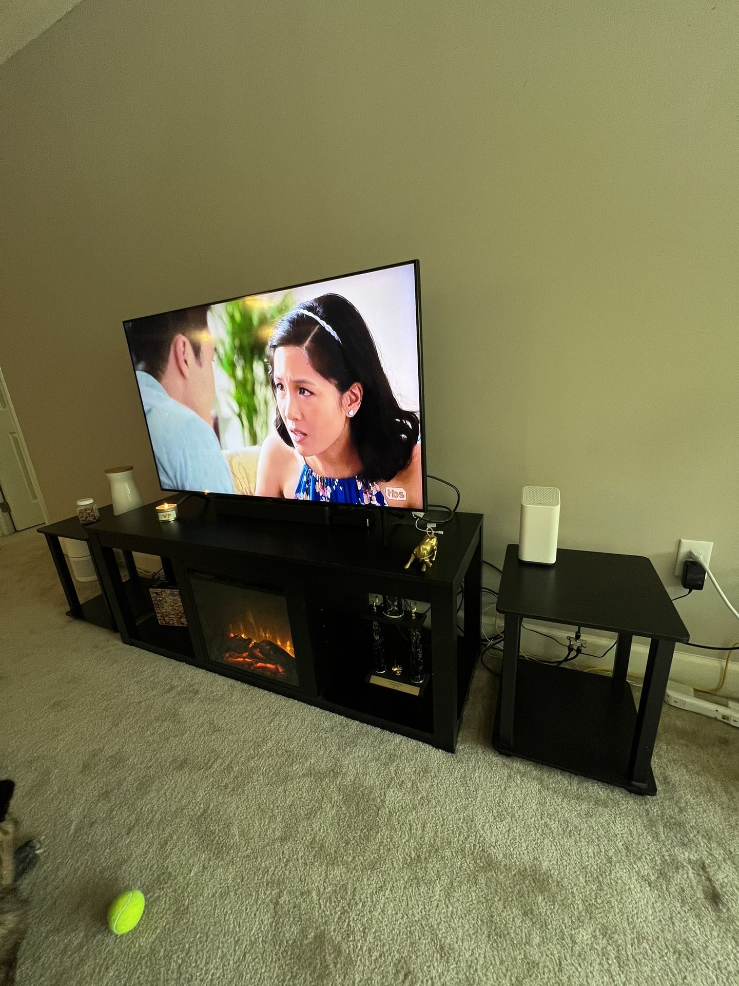 Tv Stand With Electric Fire Place