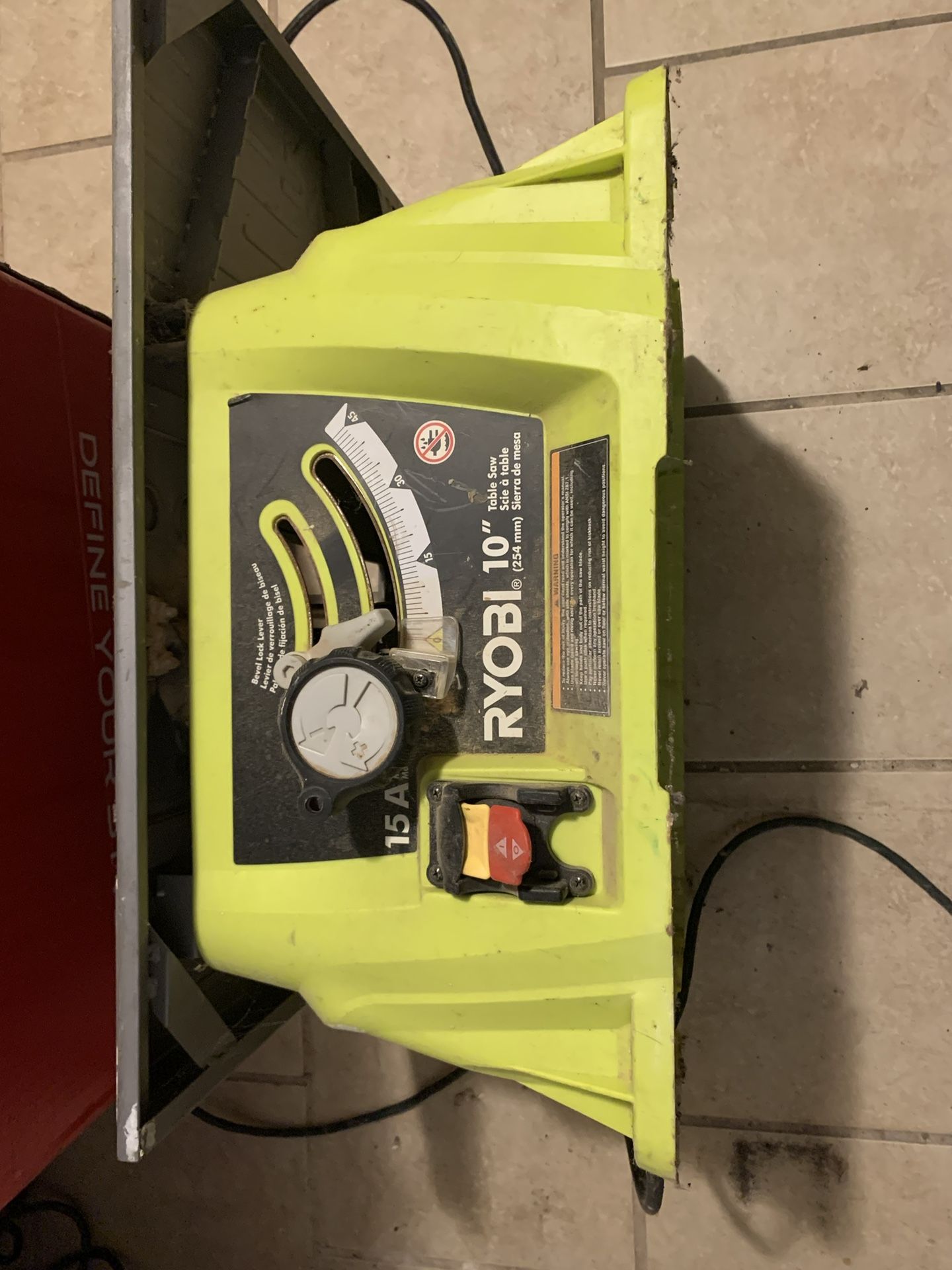 Ryobi 10 Inch Table Saw