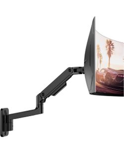 NEW ARES WING Ultrawide Monitor Arm Black 17 to 49 Inch Heavy Duty Gas Spring