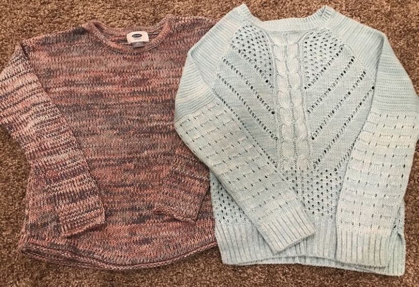 Girls size 7/8 sweater lot