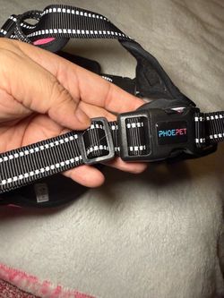 Phoepet Dog Harness Medium Black Reflective
