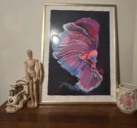 OOAK Betta Fish Painting