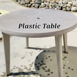 Outdoor Table Plastic PVC with Removable Legs 