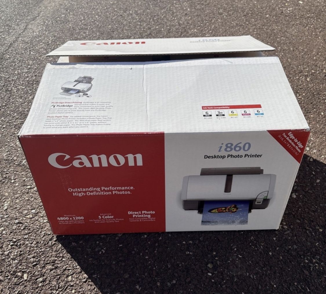 New Canon i860 desktop photo printer