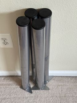 Design Ideas Platinum Desk Legs - Set of 4