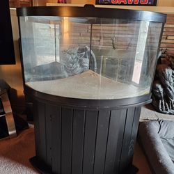 Aquarium corner 54 gallon fish tank comes with accessories local delivery available for a fee