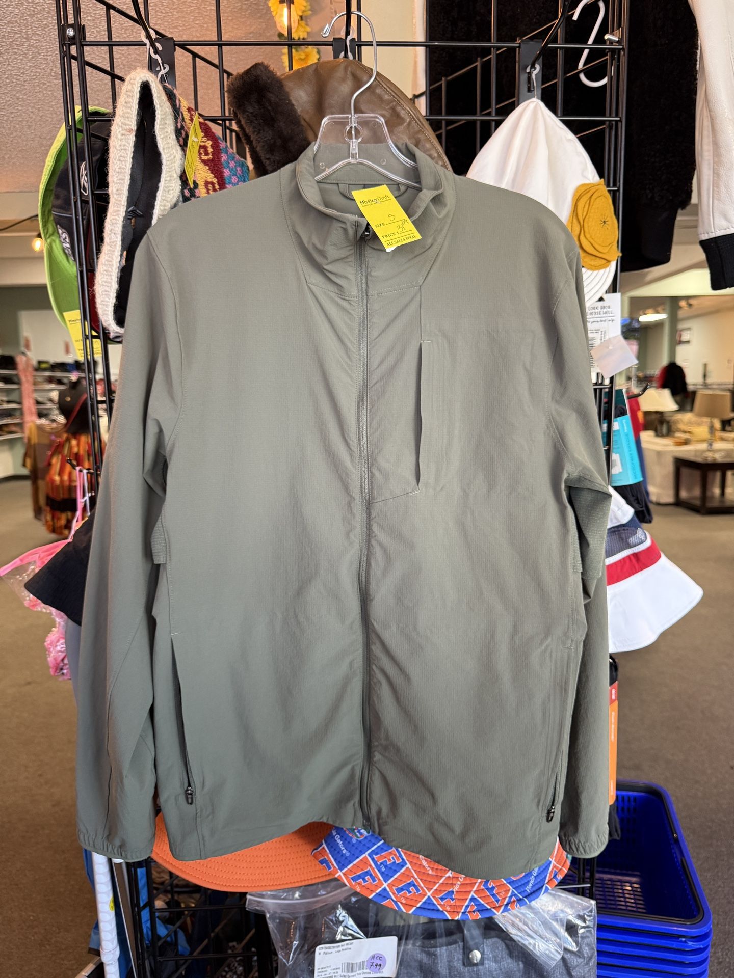 Lululemon Men’s Zip Up Olive Green Expedition Jacket Small