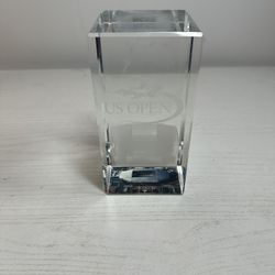 US Open Crystal paperweight Award  6x3 By Altrum Honors Made In Canada 
