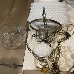 Vintage Hobnail Hanging lamp