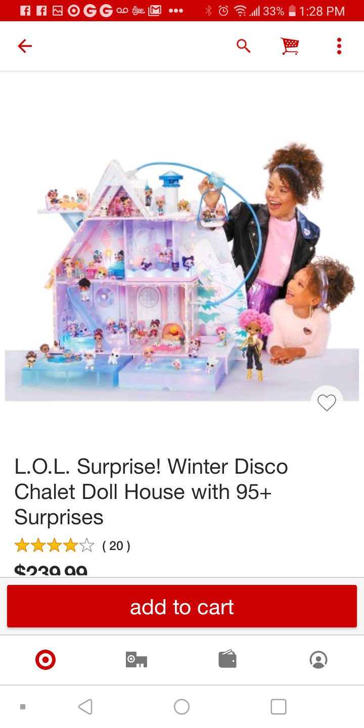 Lol. Suprise winter disco chalet doll house