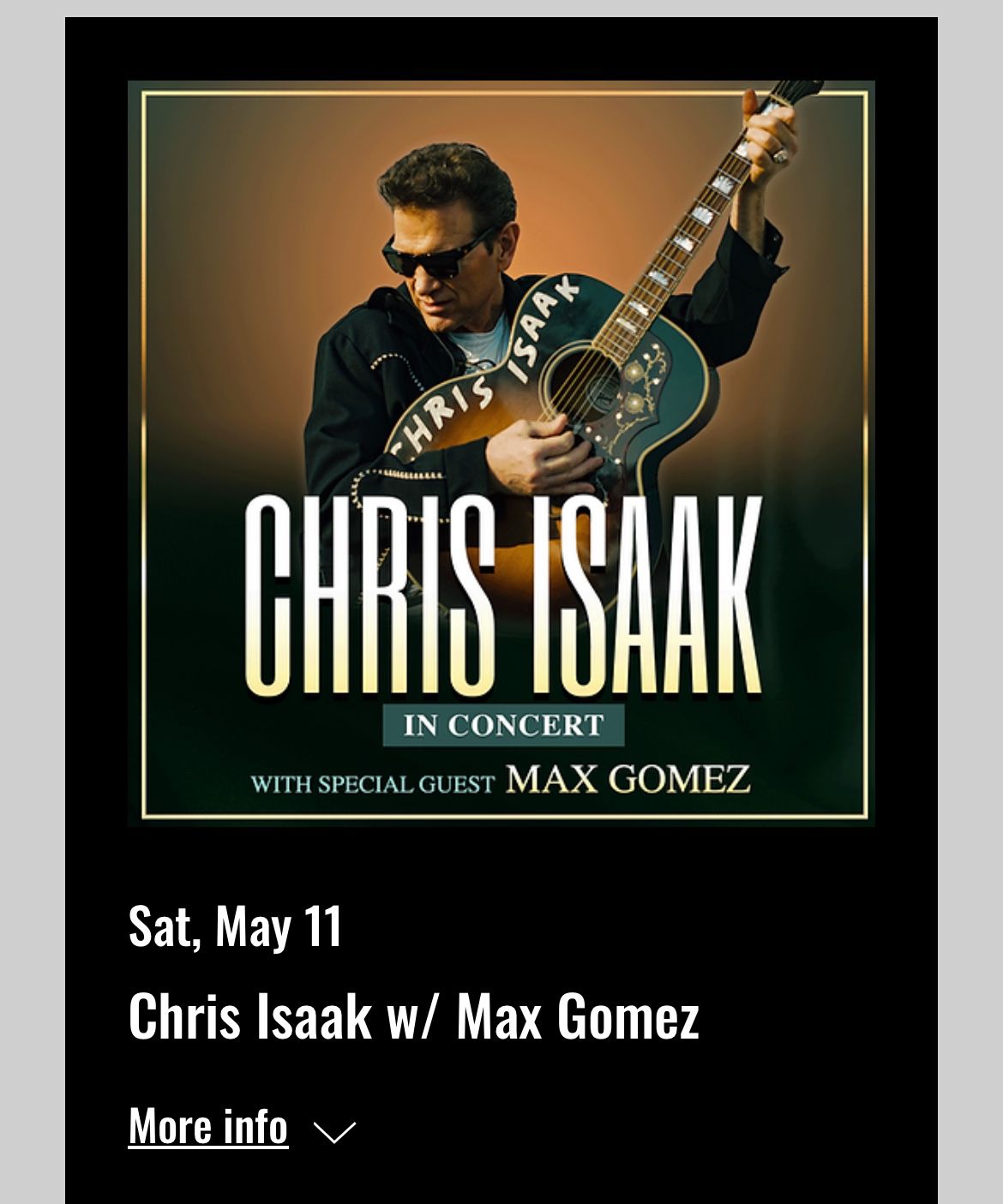 Chris Isaak Tickets 