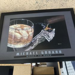 Micheal Godard Money To Burn Print