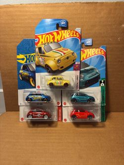 Hot Wheels Fiat 500 5 Pack (Milwaukie,OR)