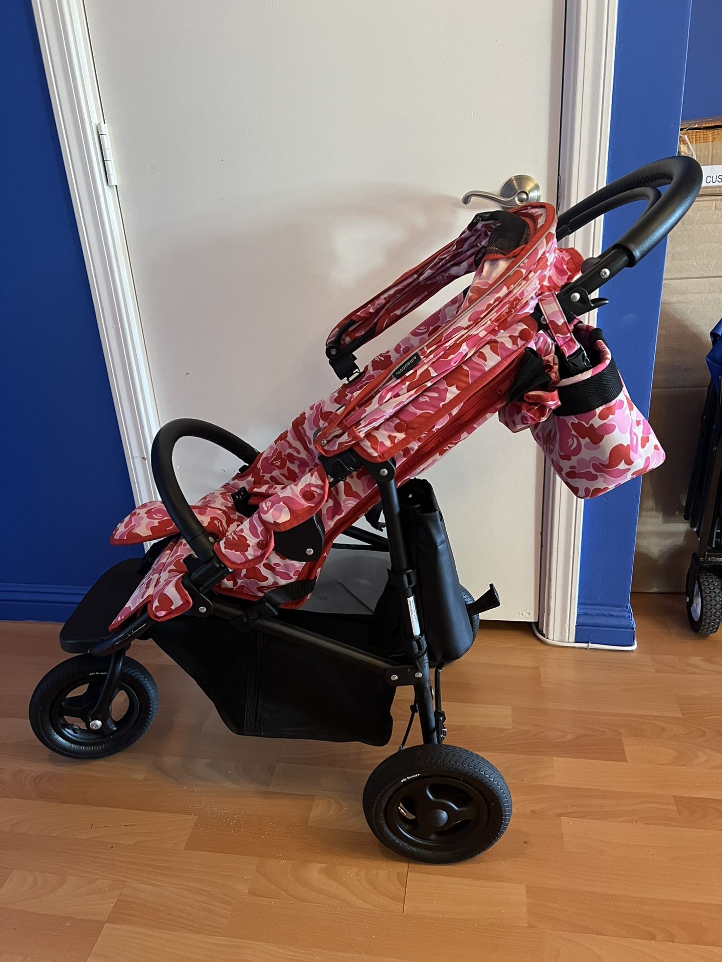 Pink bape stroller hotsell