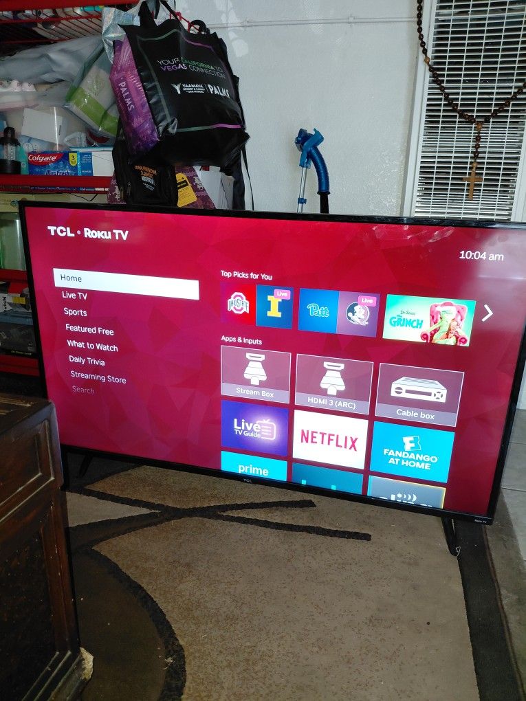 Nice 50in TCL Roku Smart TV