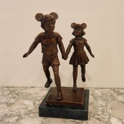 Disney themed Dennis Smith Signed Bronze Sculpture Bronze Statue  7", "The Veteran" NIB