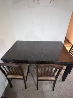 Dining table with 6 chairs