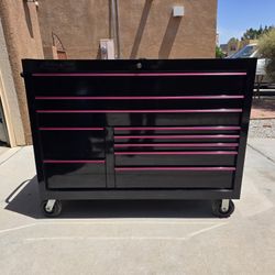 Snapon 55" Tool Box Breast Cancer Edition