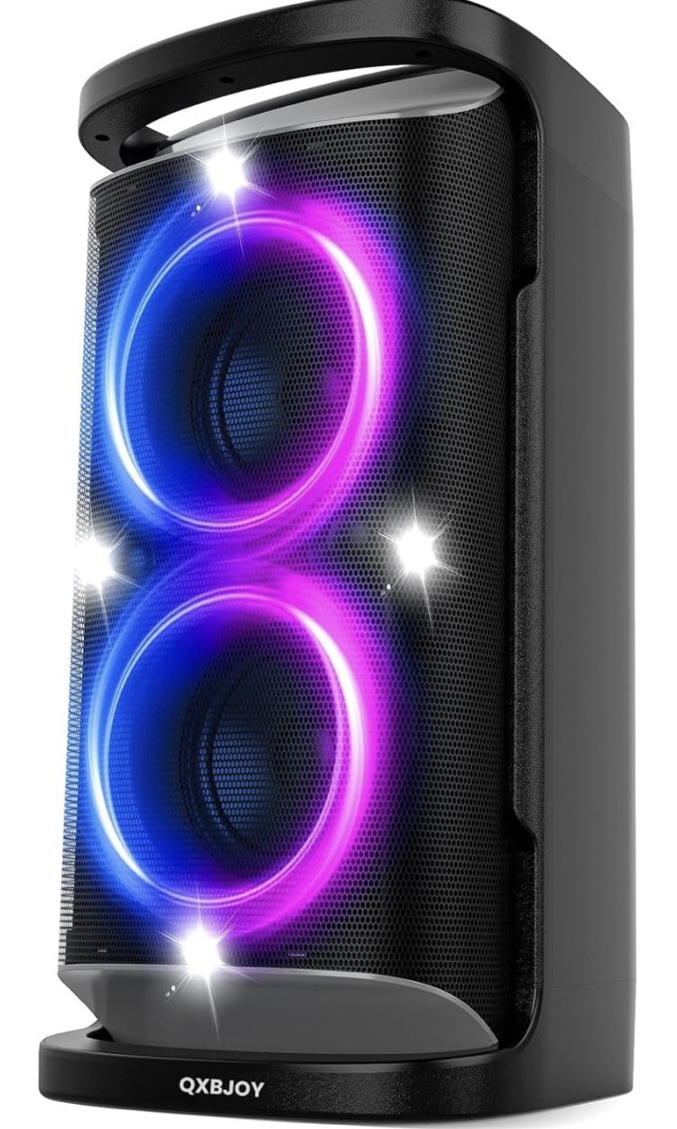 New!!! Bluetooth Party Speaker: 160W Peak Powerful Loud Sound Deep Bass Wirelessarge Subwoofer 15 Hours Battery Life Fast Charging with Le