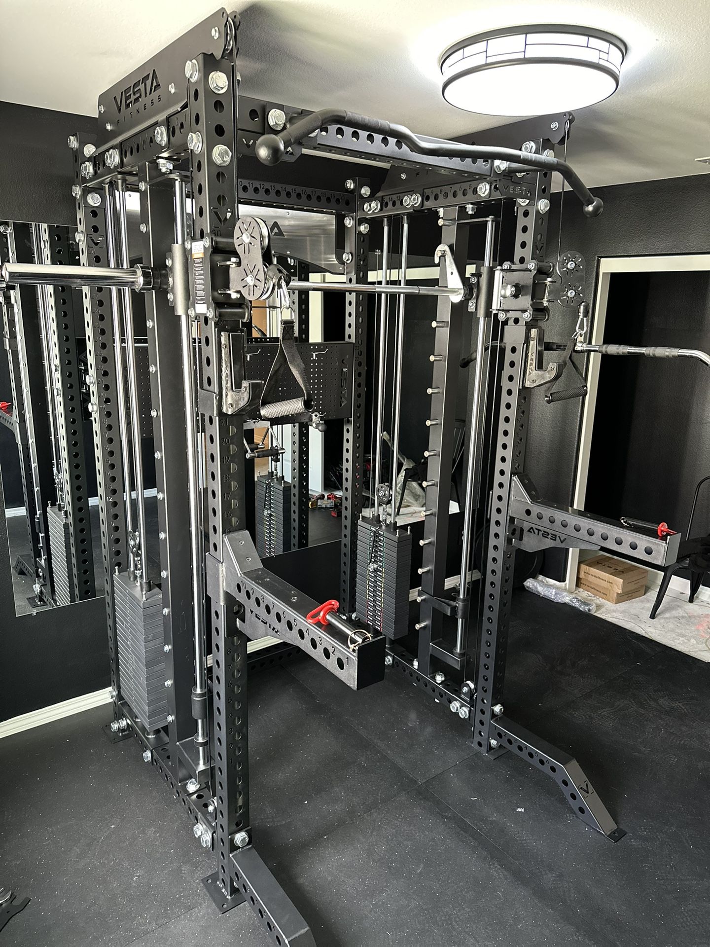 PRO SERIES Ultimate Half Rack Functional Trainer w/Smith Machine