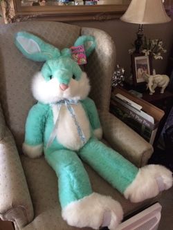 Large bunny stuff animal