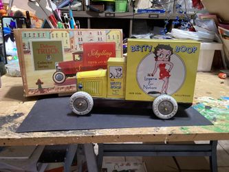 Vintage Betty Boop Tin Delivery Truck