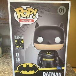 Funko Pop ! Heroes Dc Heroes 01 Batman Jumbo 18 Inch Vinyl New 