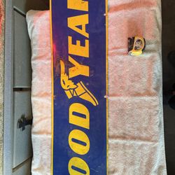 Vintage 4 foot Goodyear tire Sign