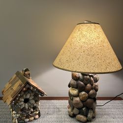 Lamp And Matching Birdhouse 