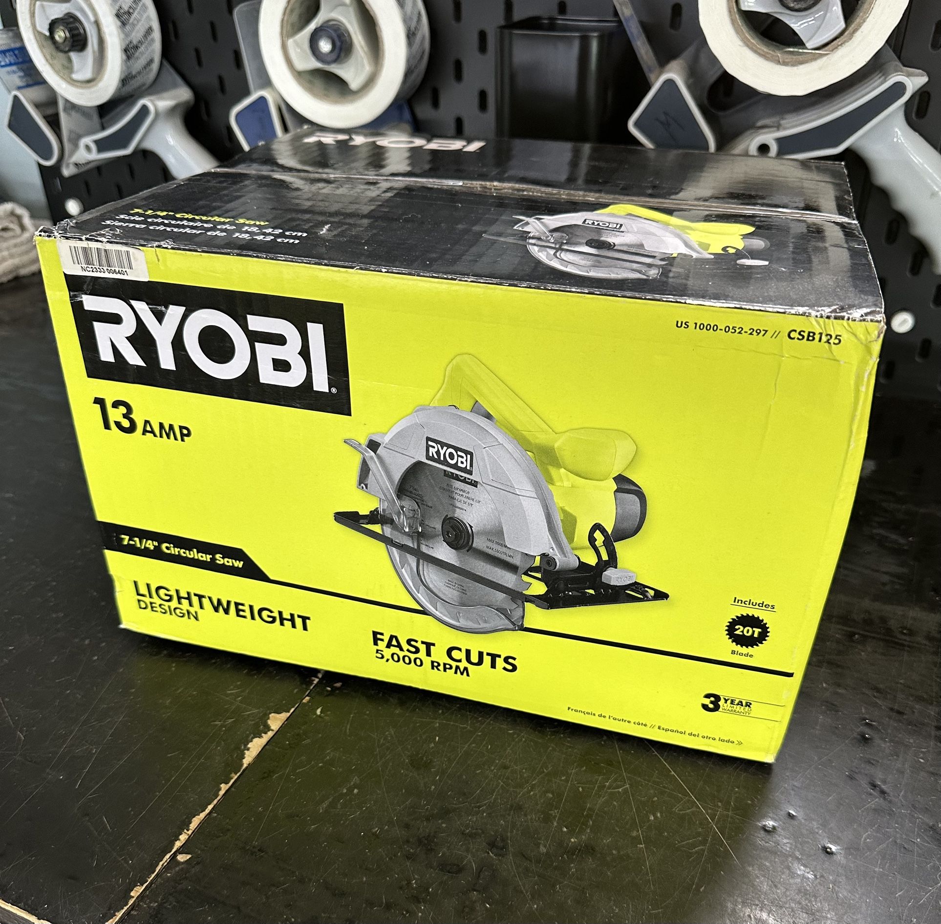 Ryobi 7-1/4” Circular Saw 13 AMP