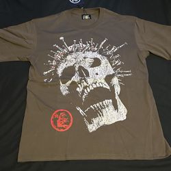 Hellstar brown crowned skull tee