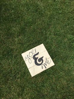 You & Me canvas wedding/ bridal