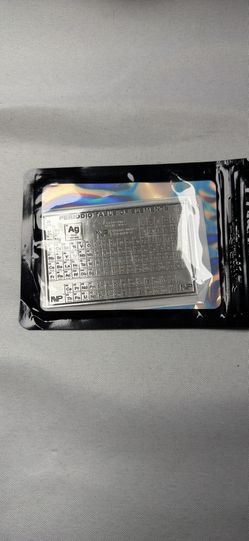 1 Troy Ounce .999 Fine Silver Periodic Table Element Card