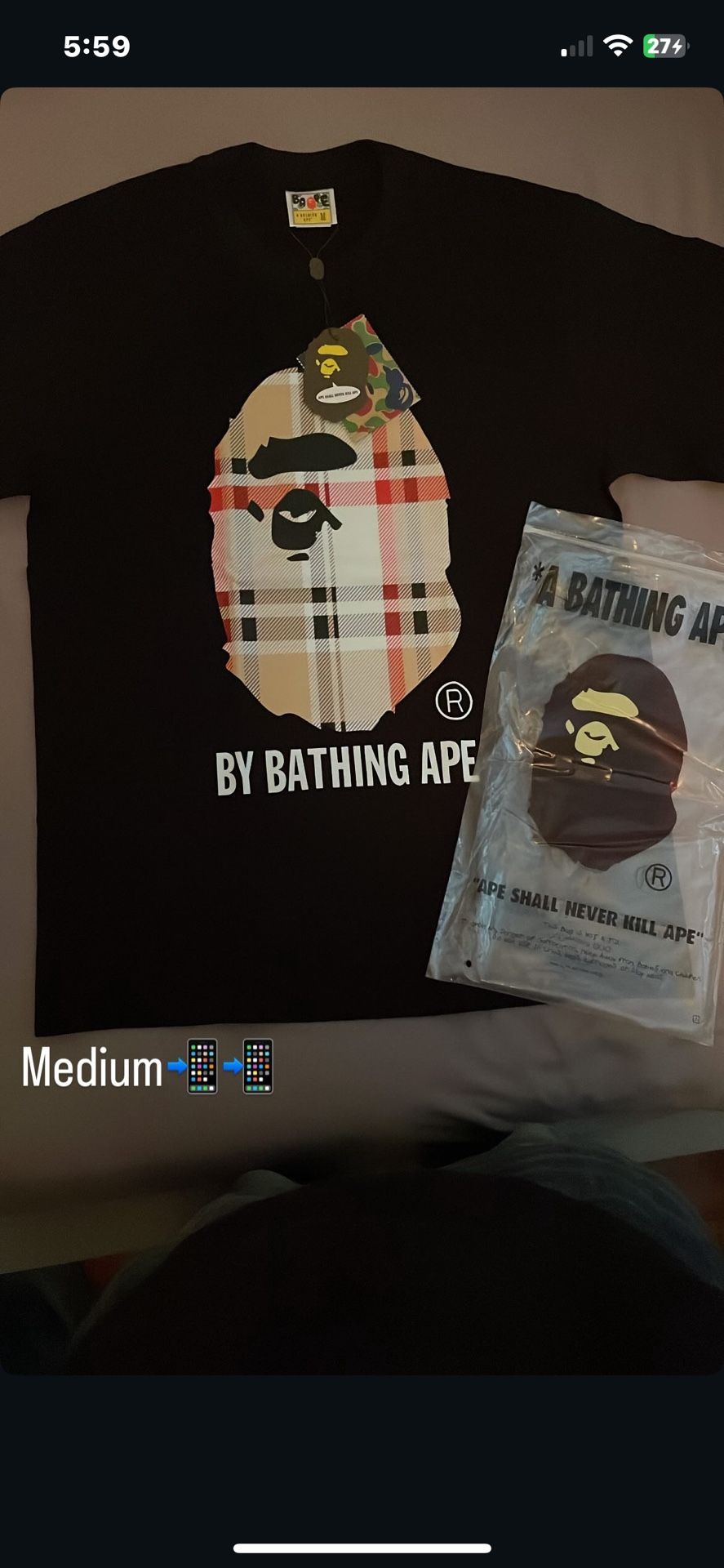 Bape Burberry Medium